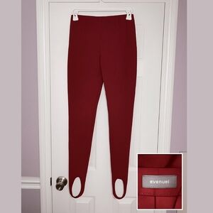 Evenuel Burgundy Women's Stirrup Pants